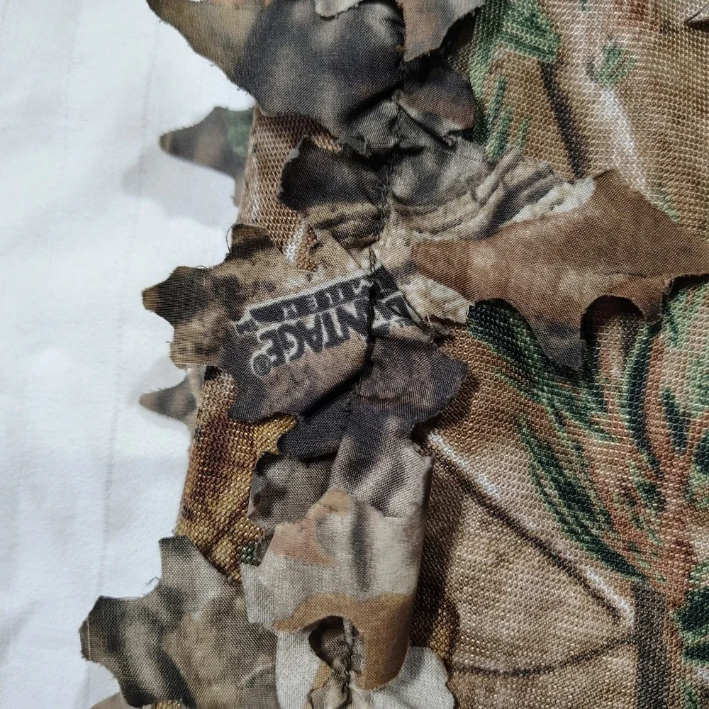 Realtree Pro-Series Ghillie Pants Mens Medium Camo Brown Leafy 3D Hunting AP221